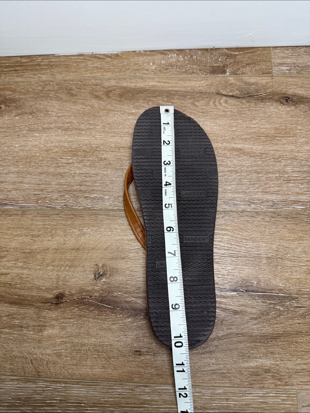 Rainbow Brown Flip flops size 8 - Picture 7 of 7